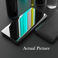 OPPO A52 A72 A92 Clear View Smart Mirror Flip Cover Case Electroplate Plating Stand Scratchproof Ful