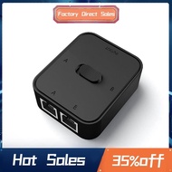 2 Port RJ45 LAN CAT6 Network Switch Selector 1000Mbps 2 in 1 Out/1 in 2 Out Internal External Networ