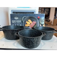 [NO LID] Uakeen Original Die-Cast Granite Cookware Set Cooking Non-stick Casserole Pot Cookware Peri