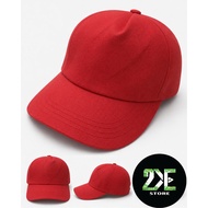 (Factory hat) Simple basic baseball cap, red hat, khaki poly red hat, multi-colored hat, fashionable