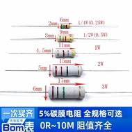 0.25 W 0.5 W 1W 2W 3W 5W Carbon Film Resistor 5% 2.2 Euro 15 Euro 82 Euro 100 Euro 220