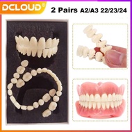 《1202》2 pairs of resin dentures resin denture models synthetic acrylic dentures composite resin teet