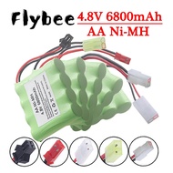 4.8v Rechargeable Battery NiMH 4.8V 6800mah AA Battery For Rc toys Cars Truck Tanks Robots Boats Gun