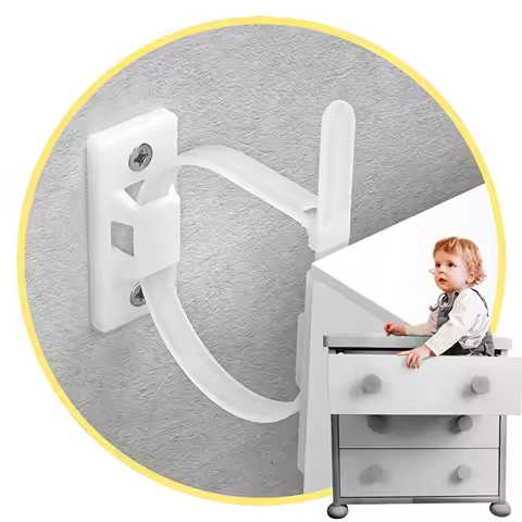 Furniture Anchors Upgraded Furniture Straps for Baby Proofing, Prevent Falling Anti Tip Earthquake S
