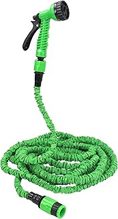 Garden Hose Extendable to 50 Feet (15m) - Lightweight, Heavy Duty, Ideal for Watering and Cleaning, 
