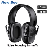 New Bee NR90 ลดเสียงรบกวน Earmuff หูป้องกันหู SNR 35 dB ลดเสียงรบกวนพับเก็บได้ Earmuff ปลอดภัยสำหรับ