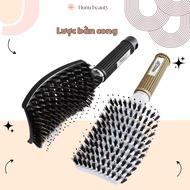 Hair Curling Brush, Semicircle Comb, Detangling Comb, Large Thick Bristle Hair Volume Comb