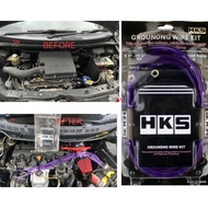 HKS GROUNDING CABLE WIRE THICK 8GA KIT 5 POINT HIGH QUALITY