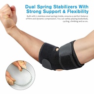 NEENCA Pad Band Gym Adjustable Tennis Elbow Support Spring Elbow Brace Arthritis Golfers Strap Elbow