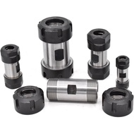 1PCS ER11 ER16 ER20 ER25 ER32 Double Head Motor Shaft Collet Chuck Motor Shaft Extension Rod Spindle