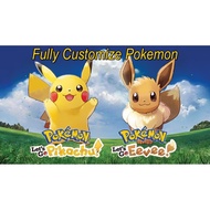 Pokemon Let’s Go Pikachu / Eevee Custom 001-020 (Nintendo)