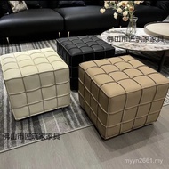 Dunzi Extreme Magic Sofa Genuine Leather Changing Shoes New Style Square Stool Square Stool Jane Lea