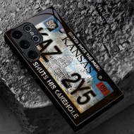 Supernatural License Plate KANSAS KAZ 2Y5 design Phone Case Glass for Samsung Galaxy S20 S21 S22 S23