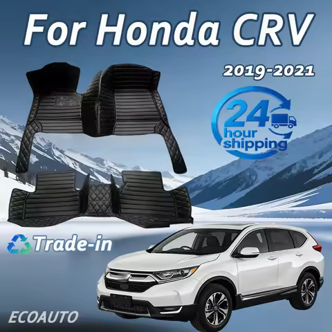 Car Floor Mats For Honda CRV CR-V Hybrid RT5–RT6 RW1–RW8 2019 2020 2022 2021 Leather Car Mats Car Ac