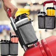 Travel Luggage Armrest Storage Bag Water Cup Beverage Milk Tea Pouch Portable Handle Hanging Organiz