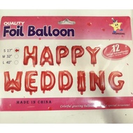 Foil Balloon Happy Wedding Day (17")