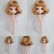 !!️Blythe Doll Bob Hair Golden Brown Original Body There Is A Pump.