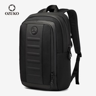 OZUKO Large Capacity Waterproof Men Casual Laptop Backpack Multi Compartment