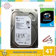 Seagate SkyHawk 3.5 HDD 4TB（ST4000VX000） 5900rpm 64M SATA III