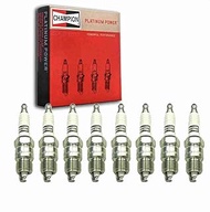 8 pc Champion Platinum Spark Plugs compatible with Ford F-150 5.0L 5.8L 6.6L 7.5L V8 1975-1996