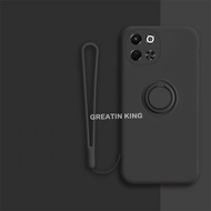For Tecno Spark 30 5G 4G 30C 4G 30 Pro Case Metal Magnetic Phone Holder Soft TPU Phone Cover With An