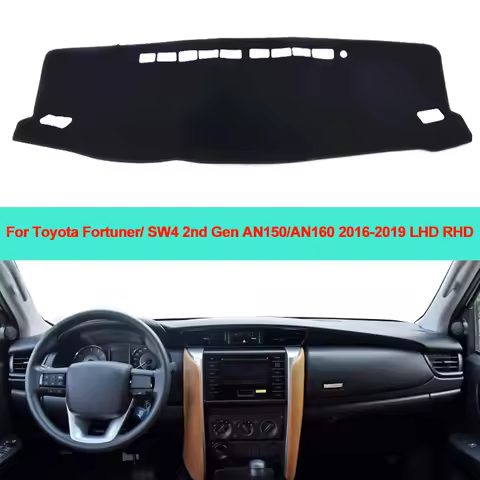 Car Inner Dashboard Cover Dash mat Carpet Cushion Sun Shade For Toyota Fortuner / SW4 2nd Gen AN150/