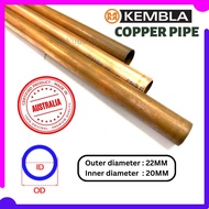 3/4'' 22mm Copper Pipe Water Heater Pipe Copper Plumbing Tubing Paip Air Tembaga