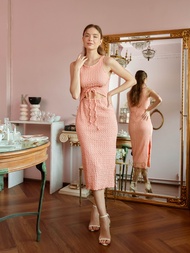 SARO Dress - Ruffle สี พีช Size M