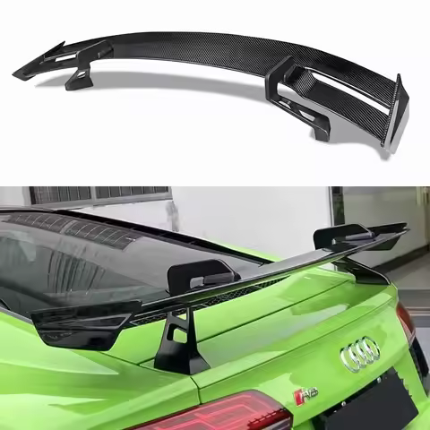 Carbon Fiber Tail fins For Audi TT TTS A3 A4 A5 A6 A7 S5 S6 S7 S4 R8 Rear Trunk Spoiler Guide Wing R
