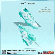 Giày Đá Bóng Iwin Mazig Đế FG Màu Xanh Ngọc- Giày Thể Thao Cho Sân Cỏ Tự Nhiên