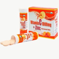Efferzon Vitamin C 1000mg+Zinc Effervescent 3X10's
