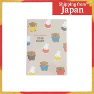 Miffy 2026 A6 Weekly Planner - Square Cover, Dec 2025 Start, Portable, Multiple Colors【Direct from J