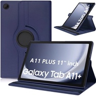 Samsung Galaxy Tab A11 Case / A11+ Plus / A9 LTE / A9+ Plus Rotary Flip Cover Leather Casing Stand