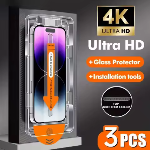 1-3PCS Easy Install Screen Protector For Xiaomi Redmi 15C 15 Note 14 13 Pro 5G 12 11 10 14C 13C 12C 