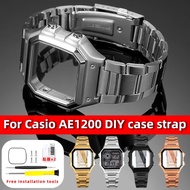 For Casio AE1200 Metal Case Mod Kit | Stainless Steel Bezel & Back Cover for AE-1200/ae1300 | Waterp