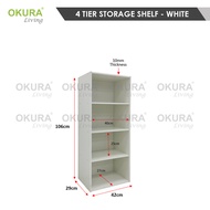 OKURA 4 Tier Utility Storage Shelf / Rack Home Living / Office Furniture