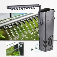 Aquarium Filter 8W Waterfall Rain water flow Fish tank filter air pump Turtle tank low water level f