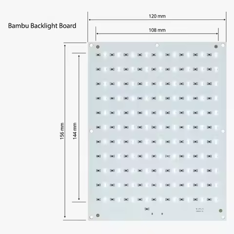 For Bambu Lab CMYK LED Backlight Board Bambu Lab PLA CMYK Lithophane Bundle 3D Print Lithophane Phot
