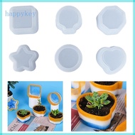 HAP Handmade Concrete Plant Flower  Dish Plate Mould Home Decoration Casting Tool
