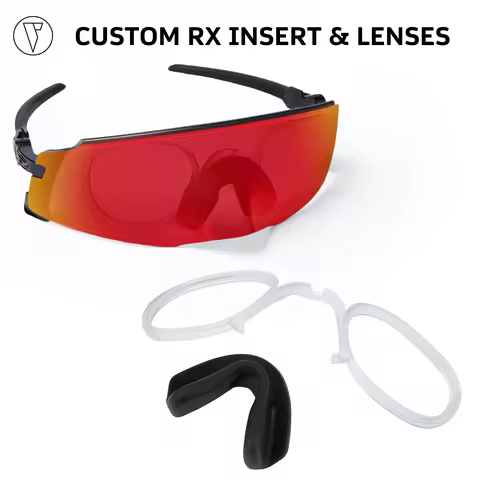 ONDEX Insert Clip-On Prescription Clip with Black Nose Pads & Custom Prescription Lenses for Oakley 