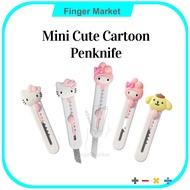 (Sg Ready Stock)Mini Cute Cartoon Penknife - Melody - Pen knife cutter stationery DIY craft letter opener