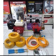 Steam Bensin Cuci Motor Mobil Lengkap+kompresor+tabung salju