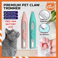 CATTO Cat Nail Trimmer Pet Paw Clipper Pemotong Bulu Kucing Nail Grinder Dog Electric Grooming Tool 