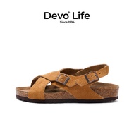 Devo Life | รองเท้าแตะคอร์กสไตล์เรโทรโรมันสำหรับคู่รัก