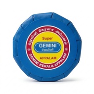 GEMINI APPALAM 110g/Papad Bulat 110g/Appalapoo 110g/Premium/Quality/Crispy/Tasty/Rangup/Mudah/Sedap