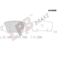 LPB Brake pad ReaR NA12230	M/Benz A-Class W168 1st Gen A160 1.6 97'-04',W169 2nd Gen A180 1.7 09'-12