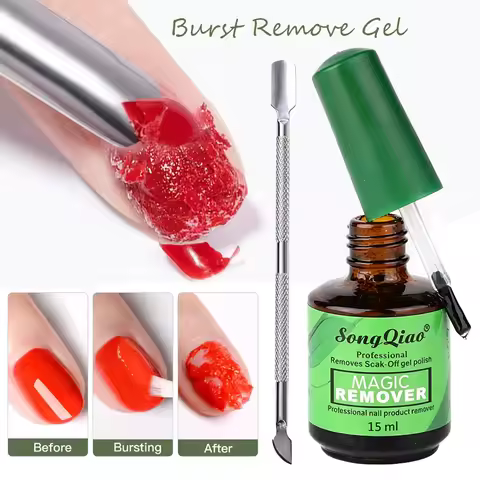1/2pcs 15ml Magic Remover Nail Gel Polish Remover UV Gel Polish Fast Remove Semi Permanent Varnish N