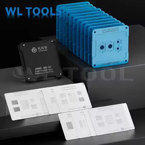 JTX SWAP MASTER Stencil Kit for IPhone 8-16 Pro/Max Super Magnetic Reballing Platform with Magnetic 