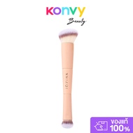 JOVINA COSMETICS PRO Liquid Duo Brush 1pc แปรงลงรองพื้นมี 2 หัวในด้ามเดียว