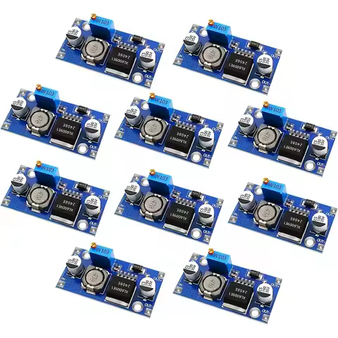 10Pcs XL6009 DC-DC Buck Converter Buck Boost Voltage Power Supply Switch Module 4A 400KHz Adjustable